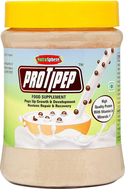 nutrasphere Protipep High Protein Drink with Vitamins & Minerals Whey Protein(200 g, Chocolate)