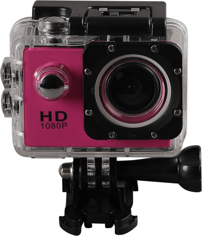 Alria ALACTCAM Sport Camera, Mini 1080P Full HD DV Sports Recorder DVR Waterproof Action Camera Camcorder (Hot Pink) Sports and Action Camera(Pink, 1080 MP)
