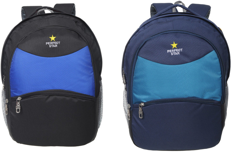 perfect star backpack college bags Combo 35 L Backpack 35 L Laptop Backpack(Blue, Black)