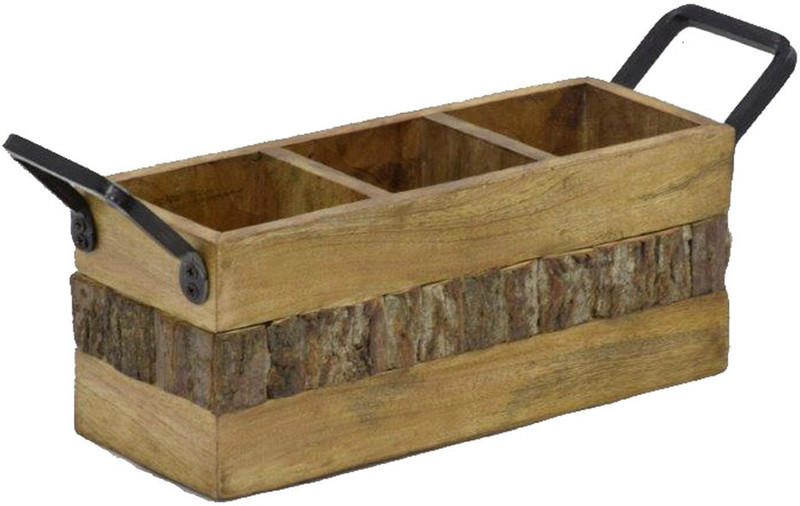 just dekor Empty Cutlery Display Box Case(Brown  Holds 18 Pieces)