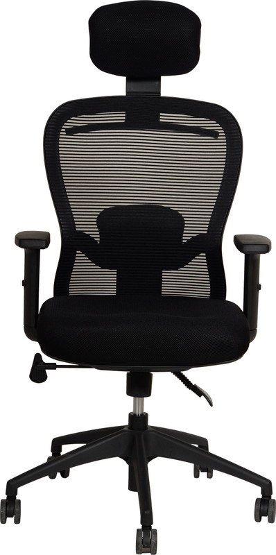 kozy corner Polyester Office Arm Chair(Black)