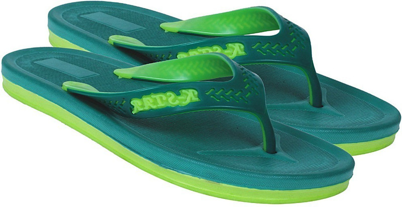 dark green flip flops