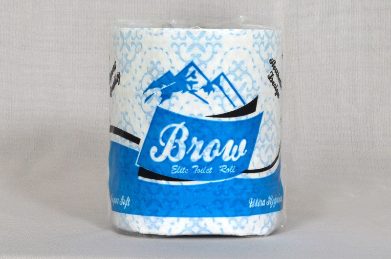 brow Toilet Tissue Paper Roll, 100% Virgin, super soft, 4 Ply, 24 Rolls,120 Pulls/ roll Toilet Paper Roll(4 Ply, 120 Sheets)