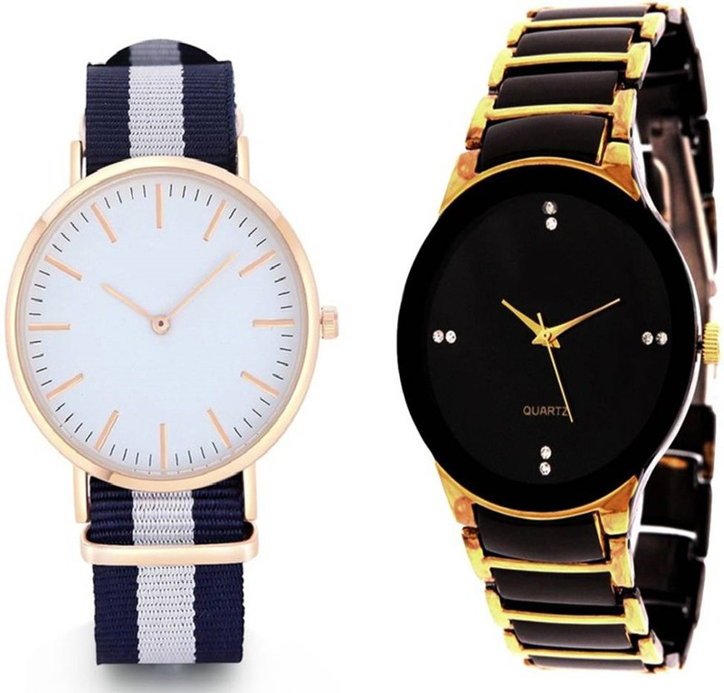 pizaro new stylish ladhar +gold matel watch for girl & boys 391 Analog Watch  - For Boys & Girls