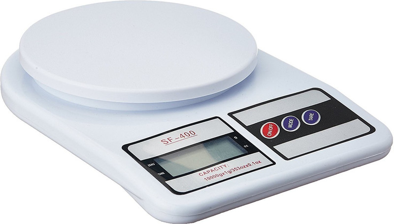 AJ HUB Electronic Digital 1Gram-10 Kg Weight Scale Lcd Kitchen Weight Scale Machine Weighing Scale(White)