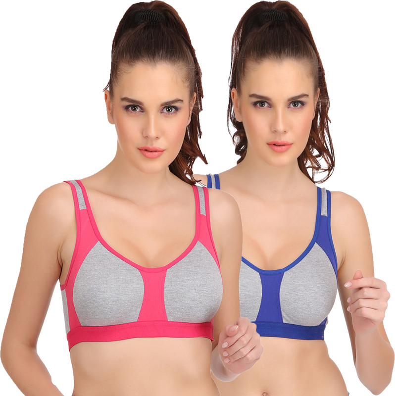 Urbaano Veenuss Women Sports Non Padded Bra(Multicolor)