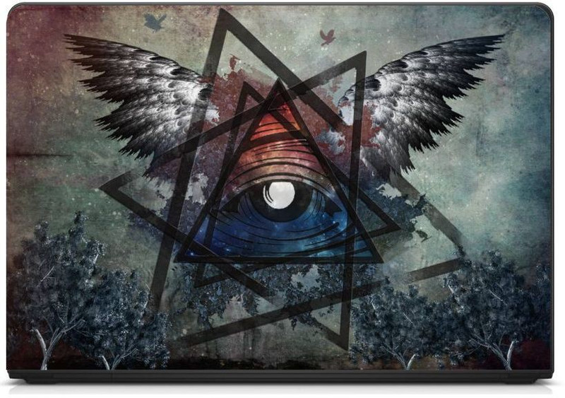 Anweshas Premium Quality HD Laptop Skin Sticker on 3M (illuminati Eyes) Vinyl Laptop Skin Compatible for 15.6 inch(Theme: Graffiti)