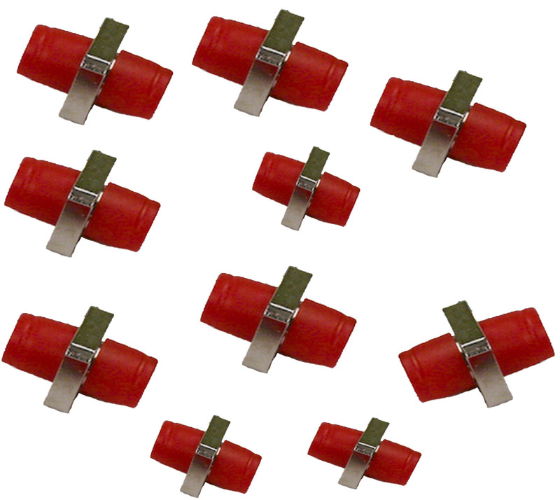 sunny telecom supports OPTICAL FIBER FC PC(ZERO dB) ADAPTER/COUPLER 10 pcs OPTICAL FIBER Wire Connector(Steel, Pack of 10)