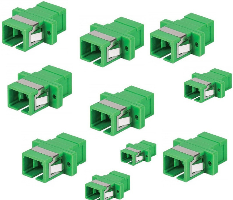 sunny telecom supports OPTICAL FIBER SC APC(ZERO dB) ADAPTER/COUPLER 10 pcs OPTICAL FIBER Wire Connector(Green, Pack of 10)