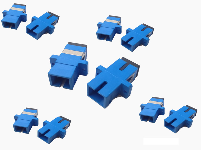sunny telecom supports OPTICAL FIBER SC PC(ZERO dB) ADAPTER/COUPLER 10 pcs OPTICAL FIBER Wire Connector(Blue, Pack of 10)