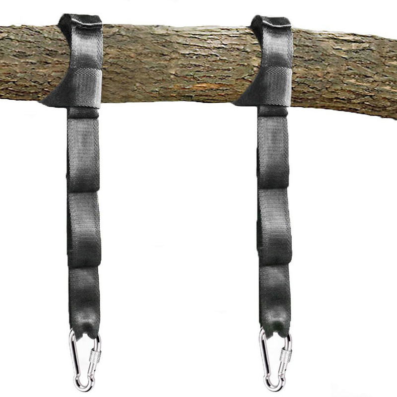 pys Tree Swing Straps Kit-Two Adjustable (20Loops Total ) Straps Hold 2000Lbs Two Heavy Duty Carabiners (Stainless Stell)Easy & Fast