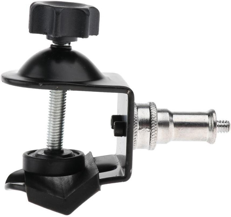 SHOPEE Steel C Clamp Stud Holder Mount for Light Stand Straight Flash Bracket SHOPEE Steel C Clamp Stud Holder Mount for Light Stand Straight Flash Bracket