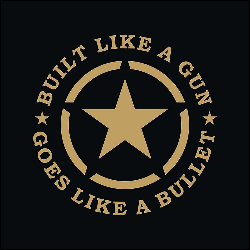 sky wall Phrases Sticker for Bumper, Hood, Sides, Windows(Gold)