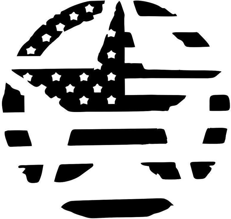 sky wall Star Sticker for Bumper, Sides, Hood, Windows(Black)
