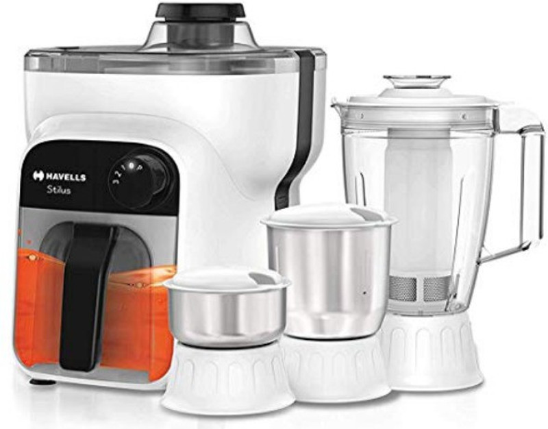 Havells STILUS stilus 500 Juicer Mixer Grinder(White, Black, 4 Jars)