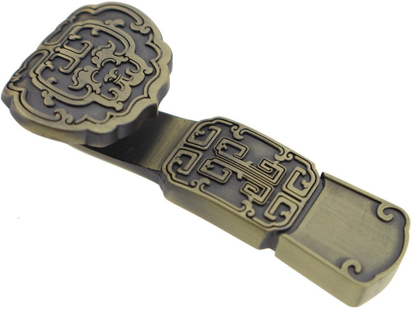 Tobo Chinese Ruyi Style 8GB USB Flash Drives Original Metal USB Disk External Storage U Stick Pendrive. 8 GB Pen Drive(Gold)