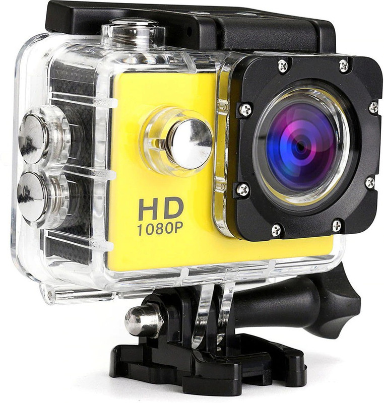 INAIL HD 1080P 2inch LCD Display 12 Wide Angle Lens Full Ultra HD Waterproof Up to 30m Sports and Action Camera(Multicolor, 16 MP)