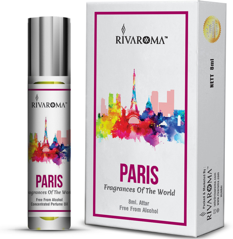 Rivaroma Roll On ( PARIS ) 8 ml Floral Attar(Floral)