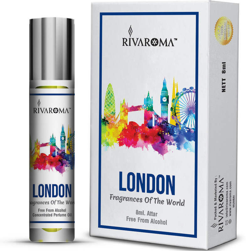 Rivaroma Roll On ( LONDON ) 8 ml Floral Attar(Floral)
