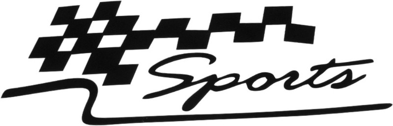 sky wall Flag Sticker for Bumper, Sides, Hood, Windows(Black)