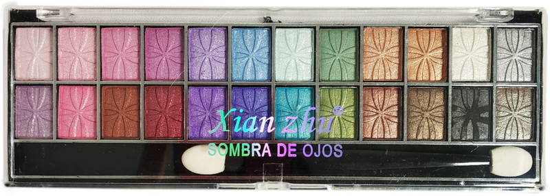 xian zhu 24 Actractive Color Eye Shadow Multicolor imported 15.6 g(multicolor)