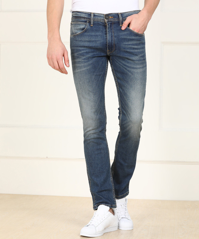 levi's skinny men's blue jeans
