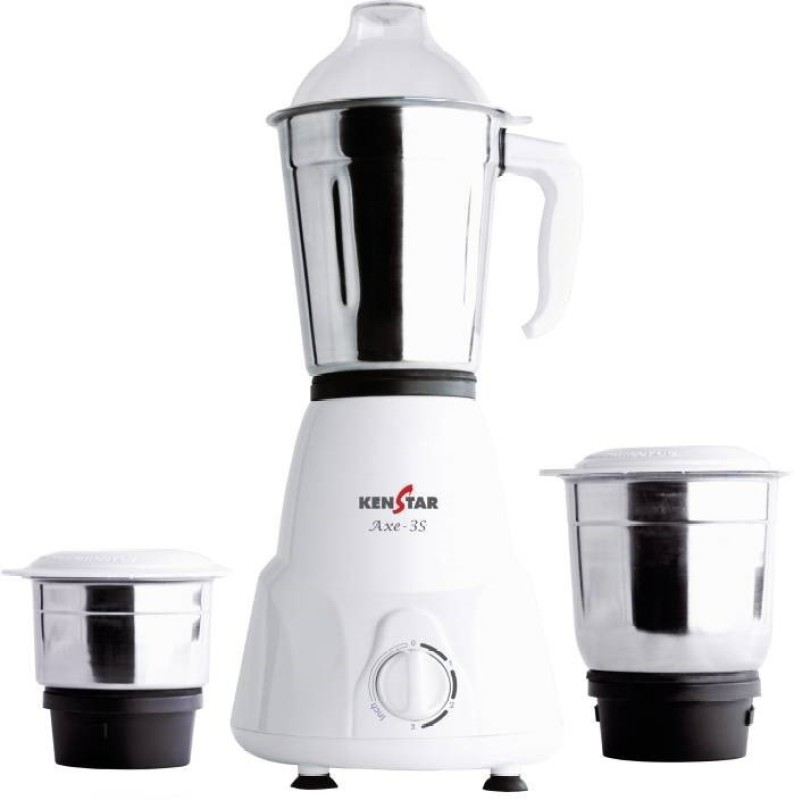 Kenstar B60918390503700950 KMA50W3S-DBB 500 Mixer Grinder(White, 3 Jars)