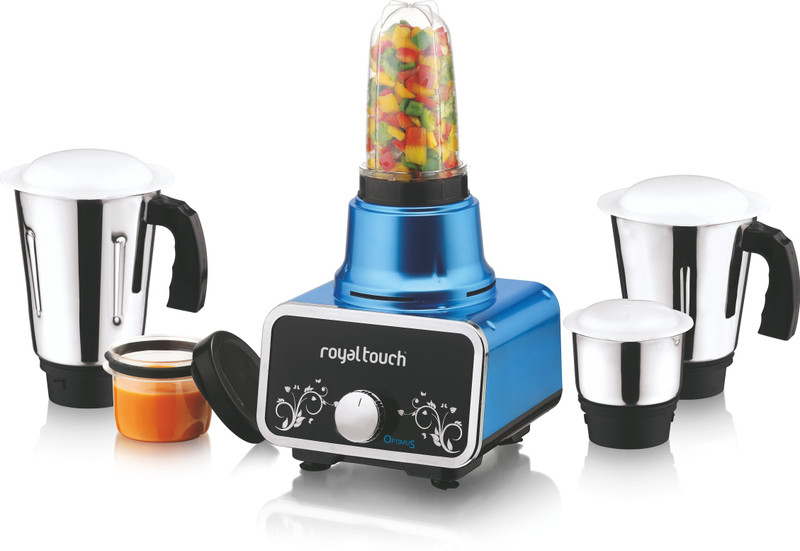 ROYAL TOUCH NA OPTIMUS 1000 Mixer Grinder(BLUE+BLACK, 5 Jars)