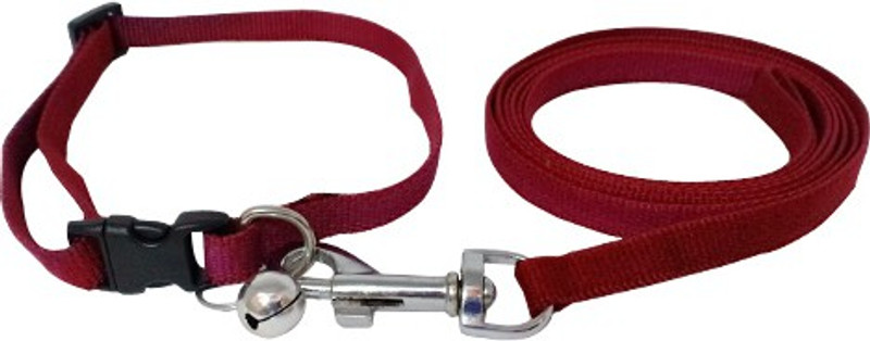 cutepuppy CP39 Dog Collar & Leash(35 - 50 cm, MAROON)