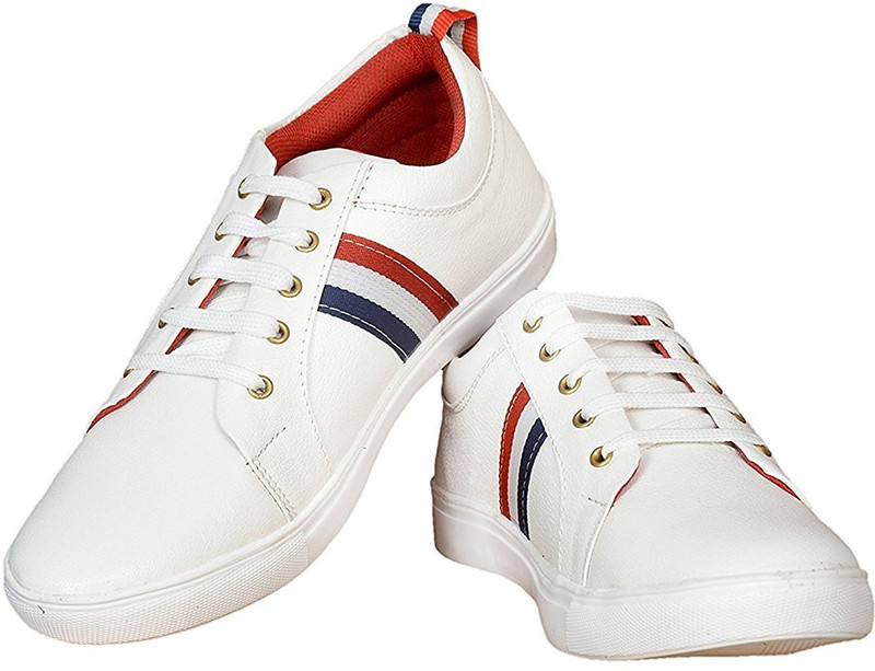 ample shoe ample-flag Sneakers For Men(White)