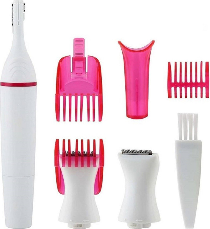 ys traders Sweat Sensitive Precision  Runtime: 60 Body Groomer for Women(White, Pink)