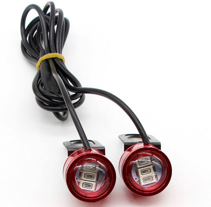 TRP Traders 1 Pair of Waterproof RED 12v Motorcycle Led Strobe Lights Motor Motorcycle Led Strobe Flash Warning Brake Light Lamp RED Tail Light Motorbike LED (12 V, 10 W)(Universal For Bike, Universal For Bike, Pack of 2)