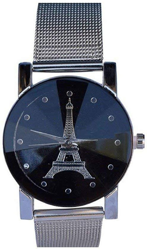 watchstar Analogue white Dial branded stainless steel watch for girls Paris series Analog Watch  - For Girls