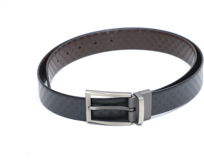 arado Men Casual Black, Brown Genuine Leather Reversible Belt