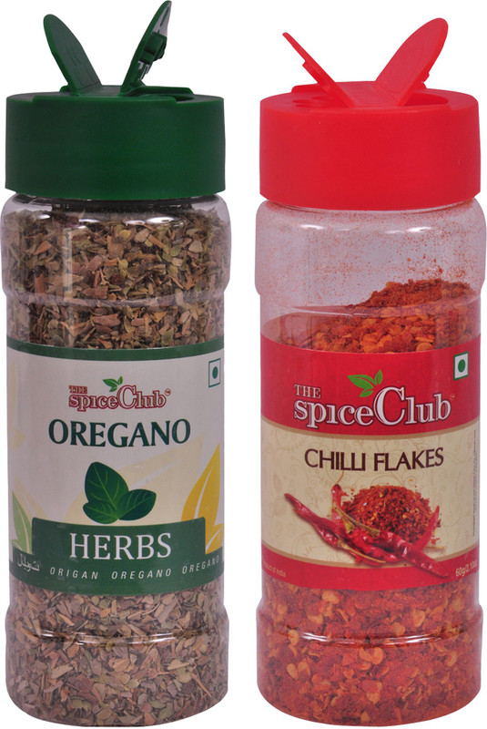 Buy The Spice Club Pizza Seasoning Combo Pack Oregano 50g Jar Chilli Flakes 60g Jar 110 g Online at desertcartUAE