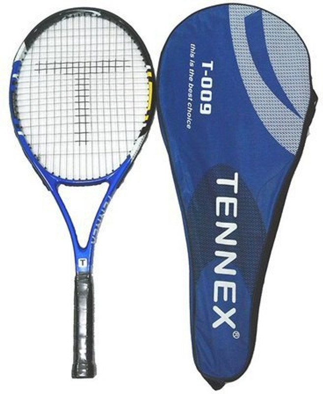 Tennex Lawn Tennis Racquet T009 Blue Strung Tennis Racquet(Pack of: 1, 260 g)