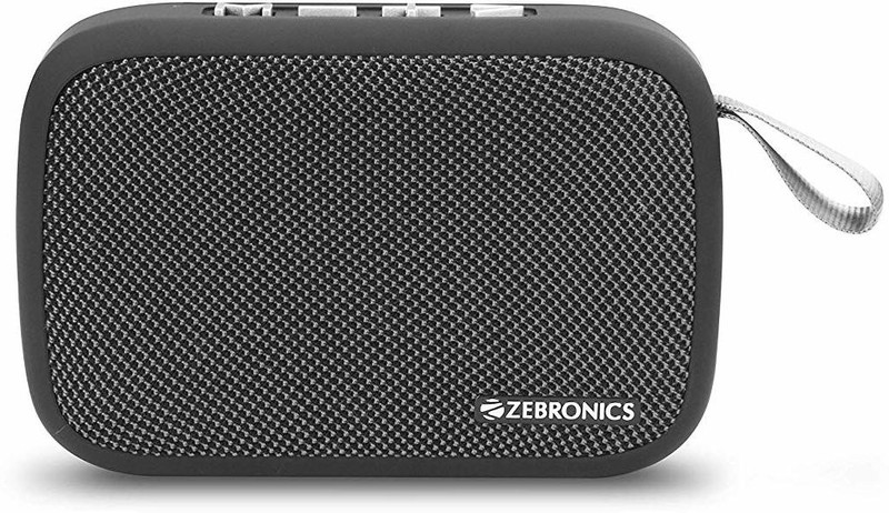 ZEBRONICS Zeb-County 3 W Bluetooth Speaker(Black, Mono Channel)