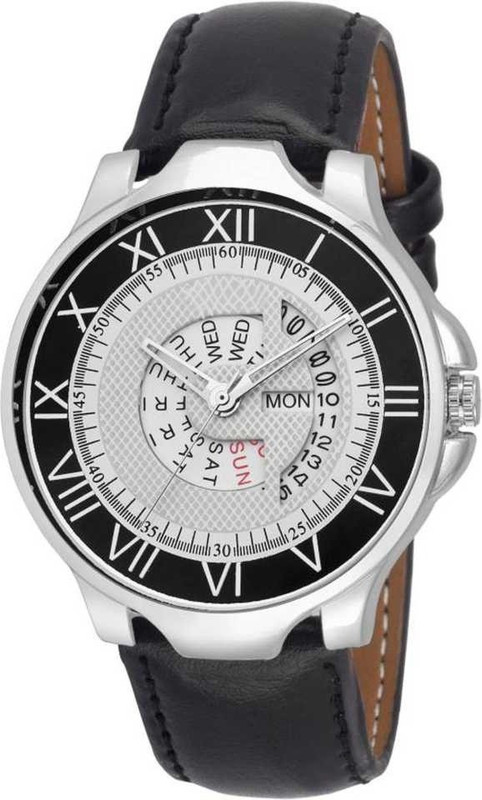 next vision Stylish And Attractive Leather Starp date dial working Fashion Watch Men Fashion watch Analog Watch  - For Men