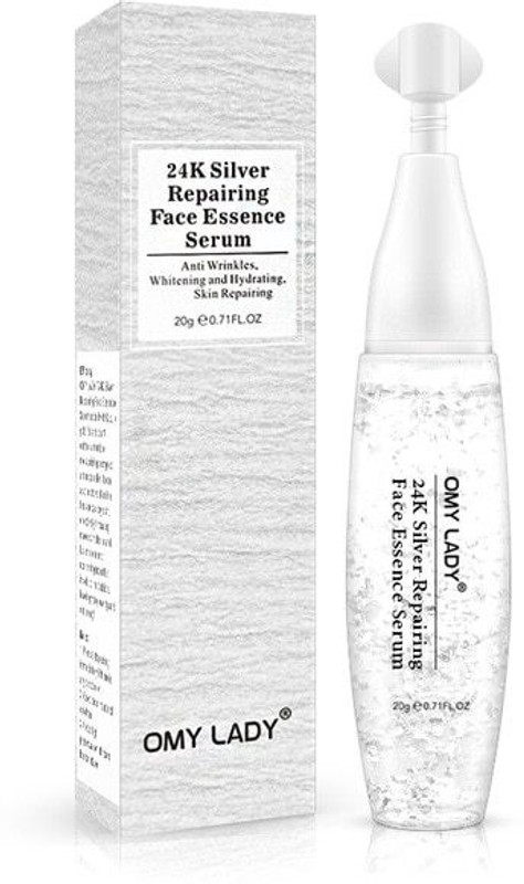 omy lady LUXE 9-OMY LADY 24K Silver Repairing Face Essence Serum Skin Care shrink pores Anti-Ageing Intensive Lifting Firming skin serum(20 g)