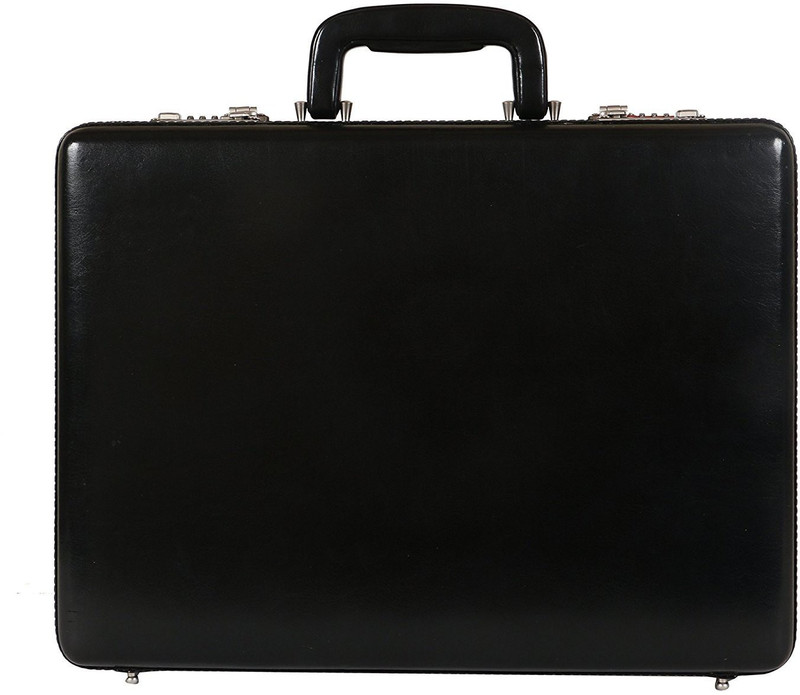 Zordan Leather Leather Briefcase Bag Medium Briefcase - For Men & Women(Black)