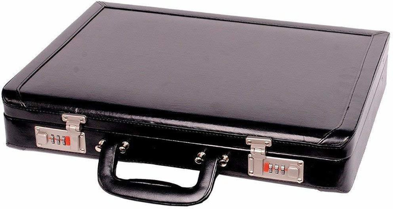 Zordan Leather Leather Medium Briefcase Bag Cum Office File Bag Pure Leather Medium Briefcase - For Men(Black)