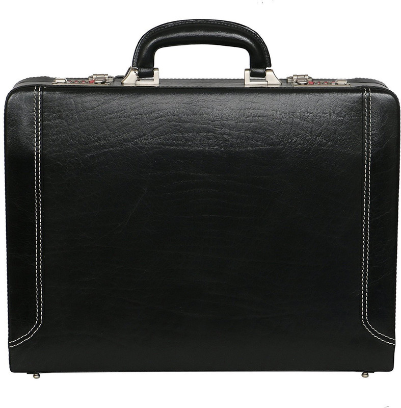 Zordan Leather Leather Briefcase Bag Pure Leather Black Medium Briefcase - For Men & Women(Black)