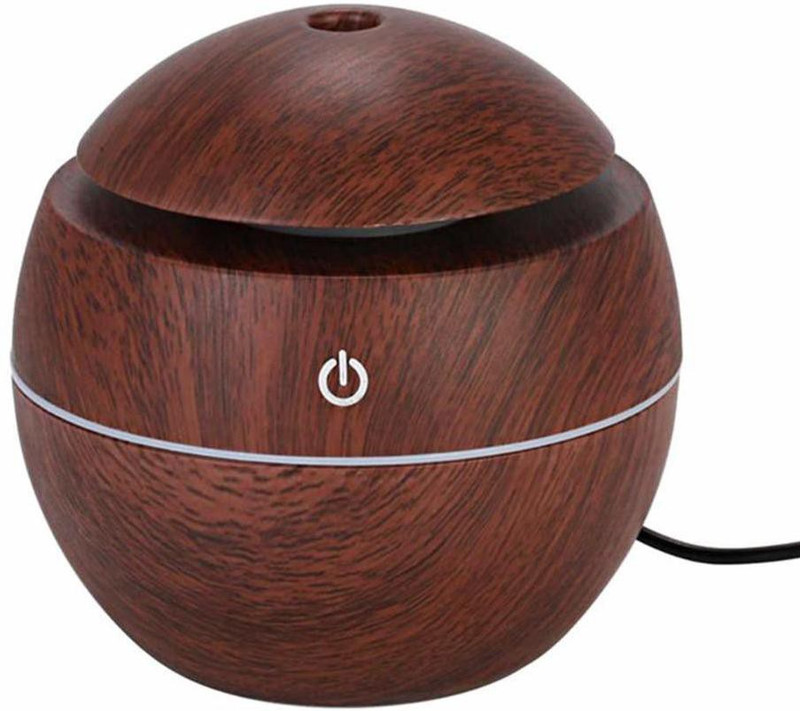 juustelite enterprise JE-99 Portable Mini Wood Finish Aroma Atomization Humidifier For Home Office and Car Air Purifier(Pack of 1)