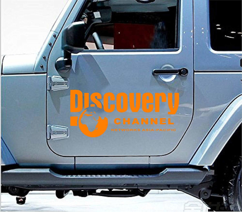 samkrish Decorative Sticker for Windows, Sides, Bumper, Windshield, Hood, Rearshield(Orange)