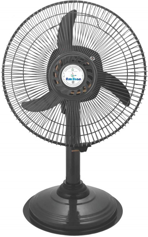 amikan Happy Home Laurels Mini Pedestal Fan ISI Approved Copper Motor 1 Year Warranty Sweep- 300 MM, 12 Inches,metal body G-46 300 mm 3 Blade Pedestal Fan(GRAY, Pack of 1)