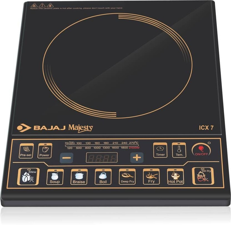 Bajaj MAJESTY INDUCTION COOKER ICX 7 Induction Cooktop(Black, Push Button)