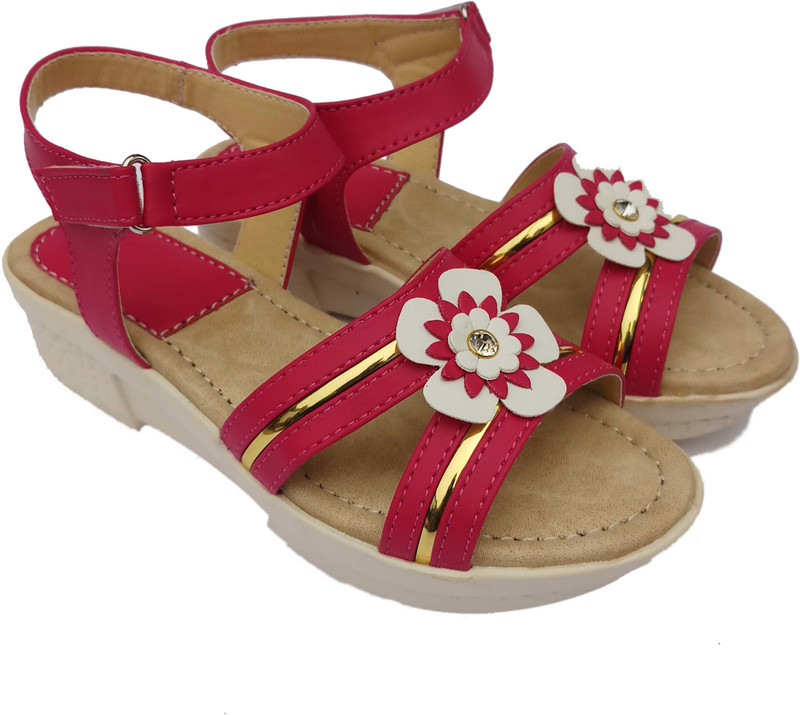 hills gudiyal Girls Velcro Clogs(Pink)