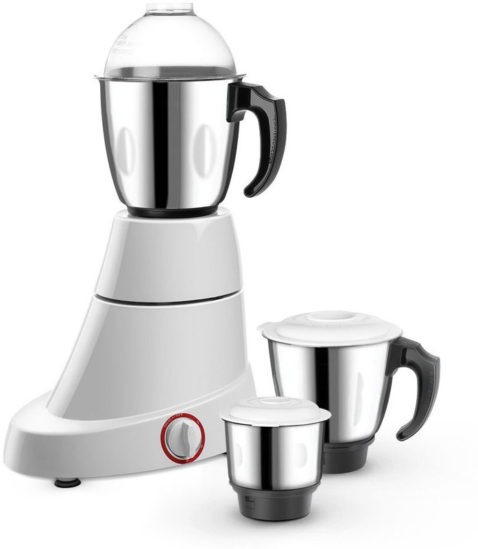 PRINGLE Tornado MG 500 Mixer Grinder(White, 3 Jars)