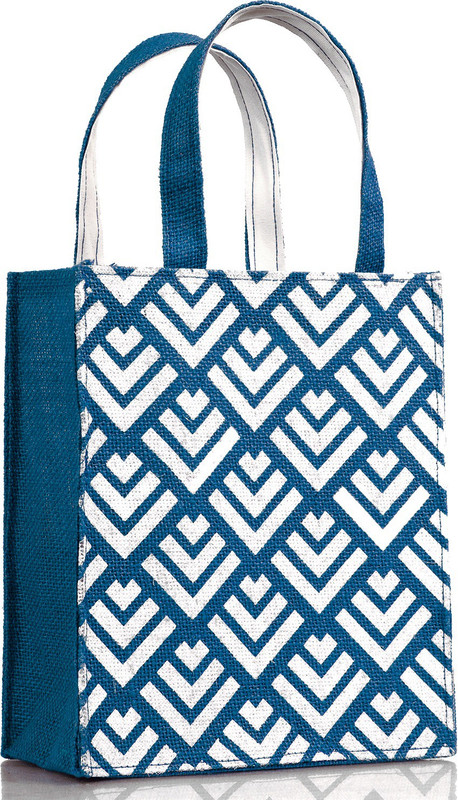 H&B Multipurpose Jute Bag - Eco-Friendly Reusable Bag - As Gift Bag | Shopping Bag | Travel Bag | Grocery Bag - Arrow - Dark Blue Waterproof Multipurpose Bag(Dark Blue, 5 L)