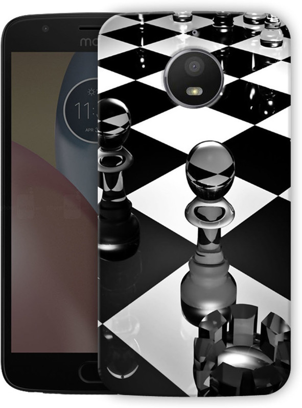 polymol Back Cover for Motorola Moto E4 Plus(glass chess board, Hard Case)